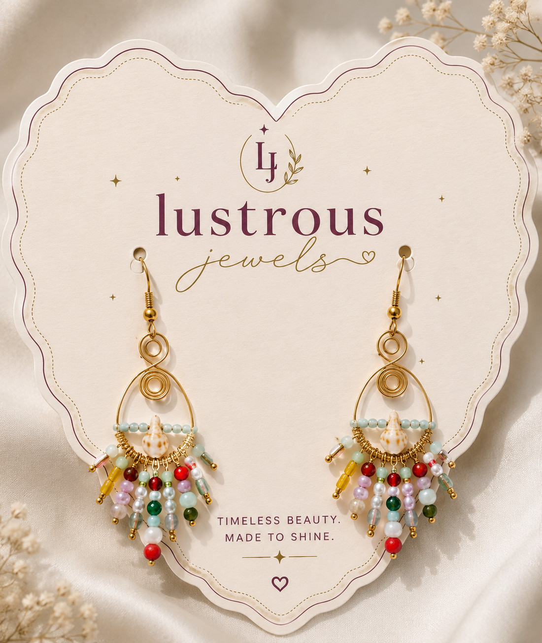 Coastal Rainbow Cascade Earrings
