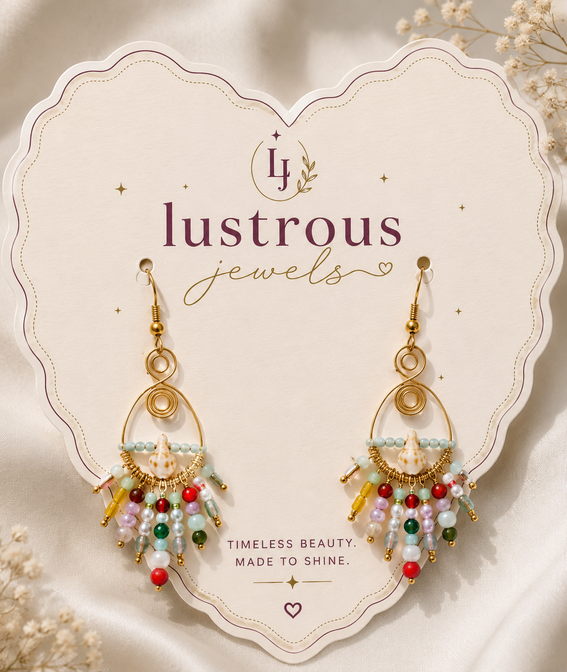 Coastal Rainbow Cascade Earrings