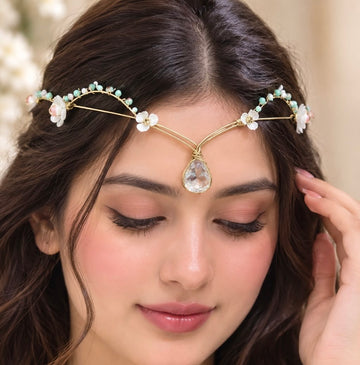 Celestial Blossom Crystal Crown