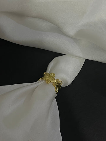 Golden Petal Garden Ring