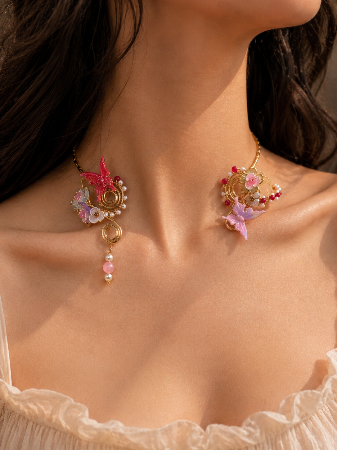 Flutter Bloom Statement Neckpiece