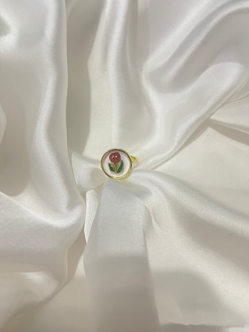 Pink Meadow Pearl Ring
