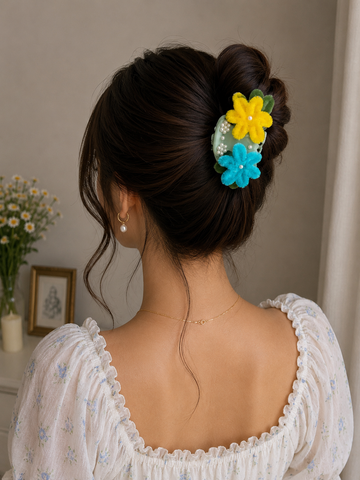 Bluebell Bloom Hair Claw Clip
