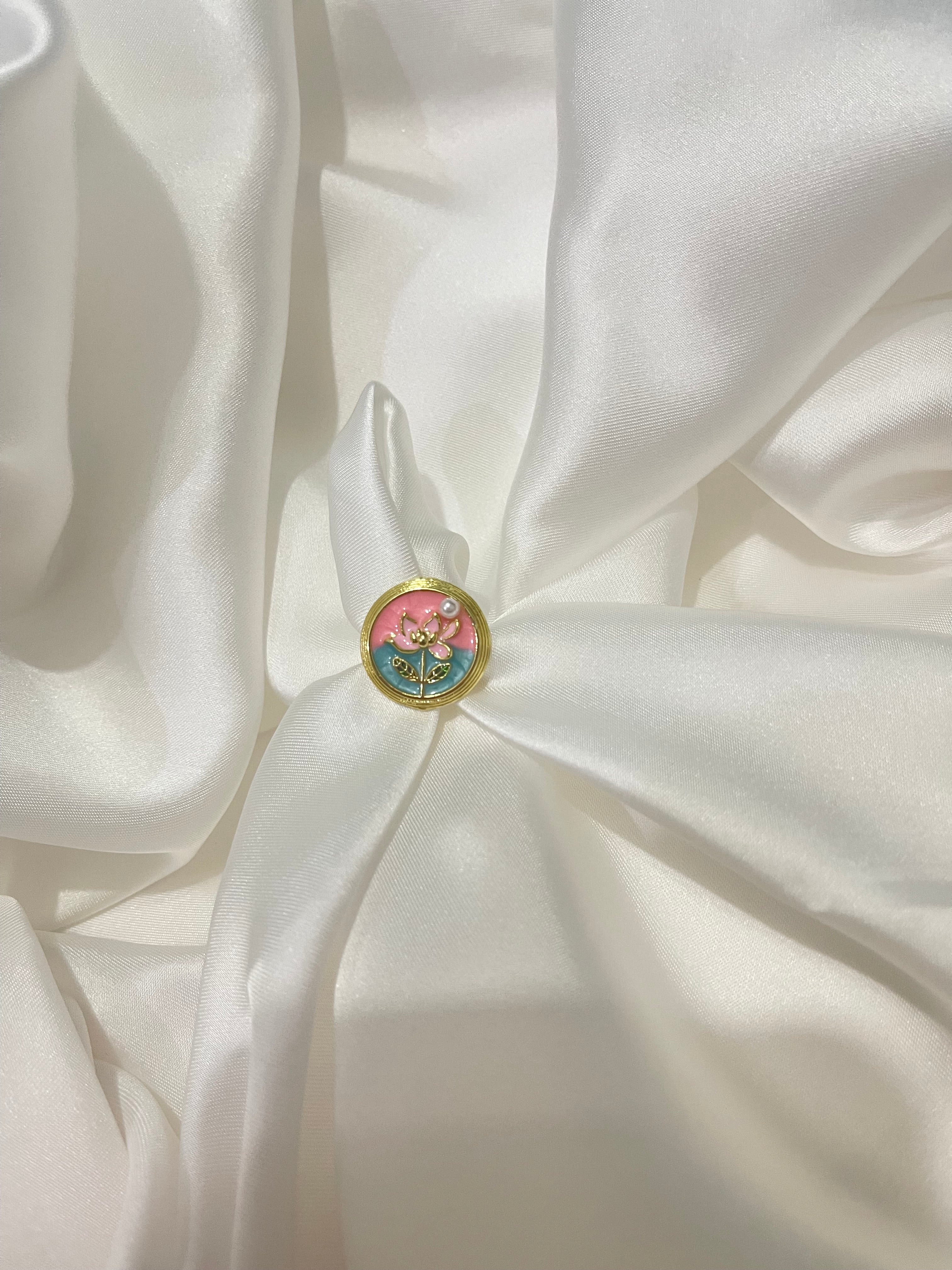 Pastel Bloom Adjustable Ring