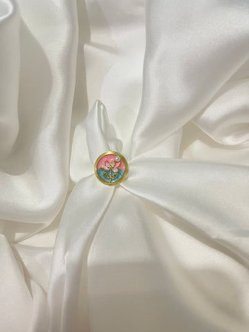 Pastel Bloom Adjustable Ring