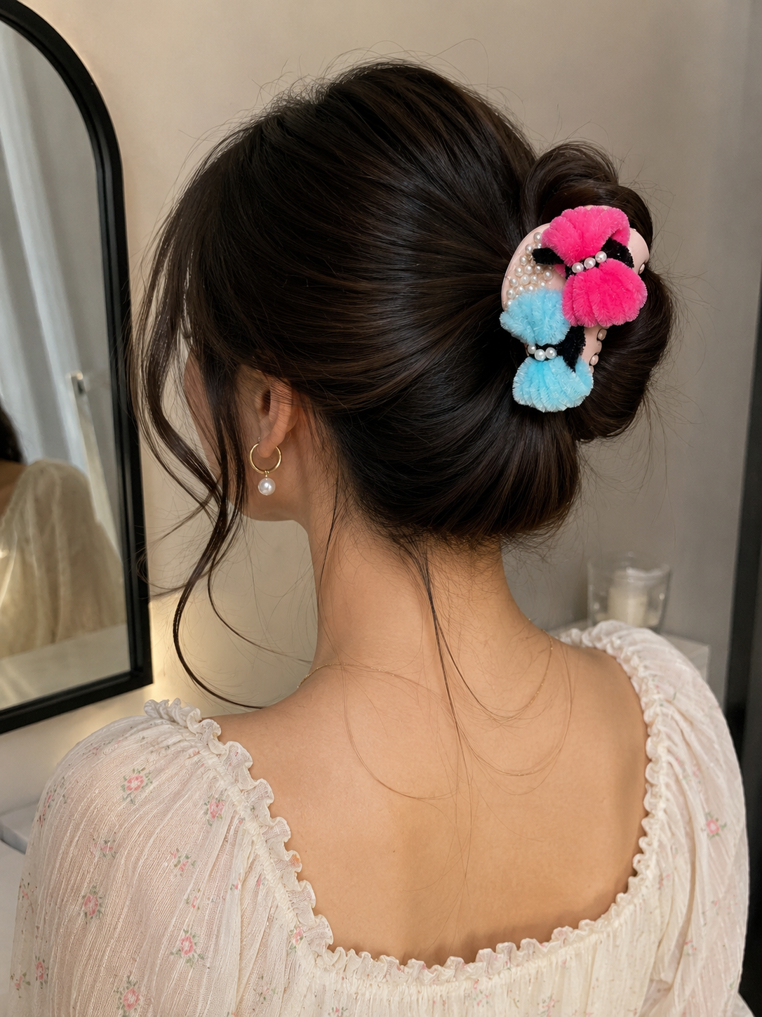 Candy Butterfly Hair Claw Clip