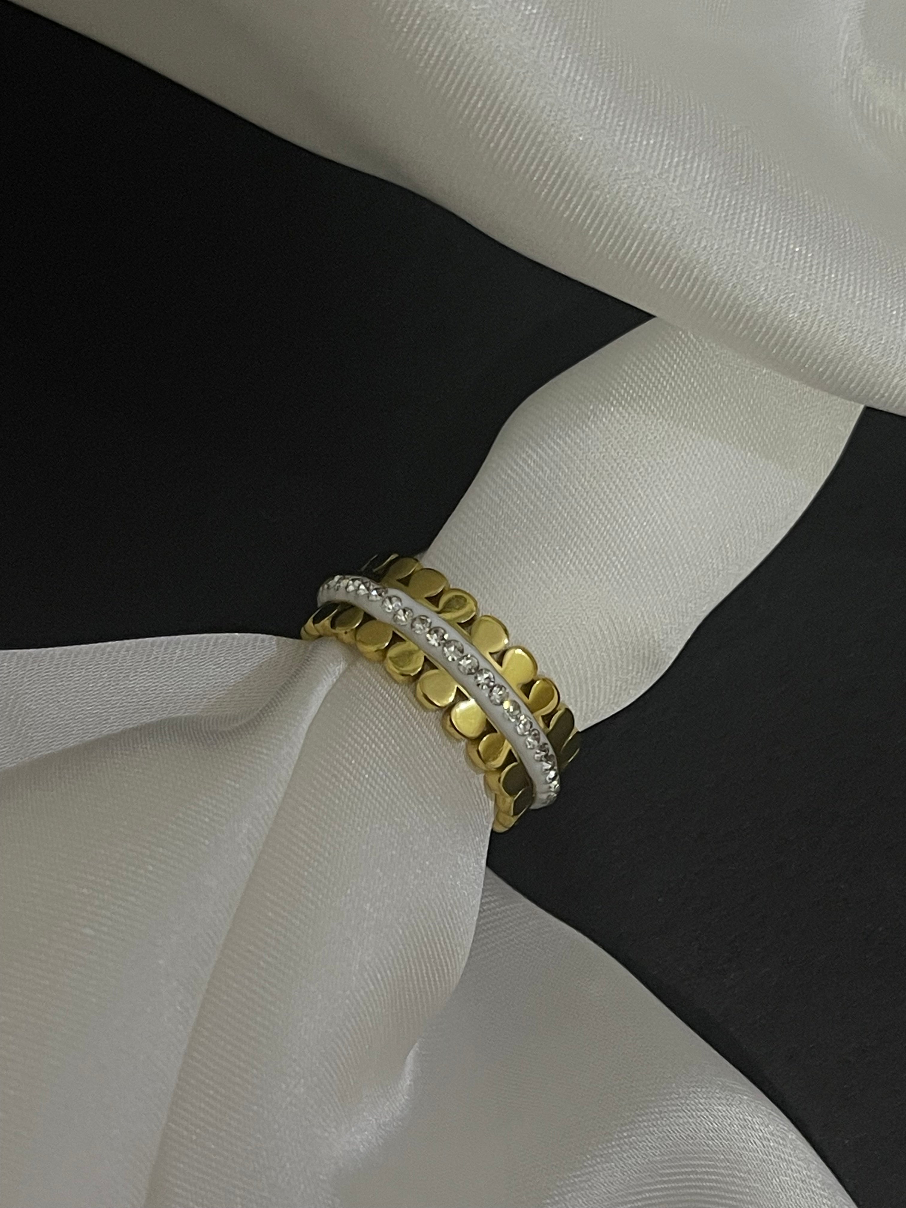Radiant Duo Stacking Ring