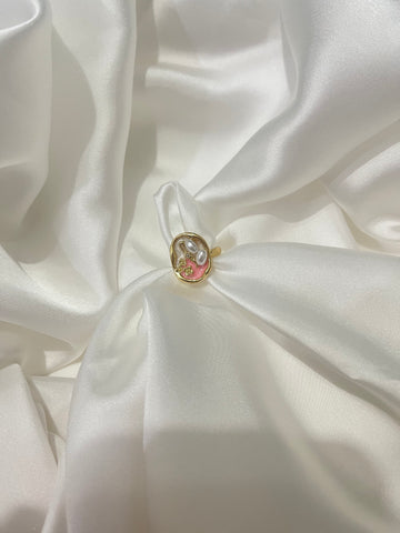 Pearl Petals Oval Ring